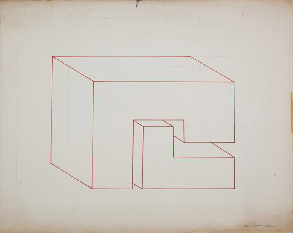 Carmen Herrera Untitled, 1962 Ink on paper, 20 x 25 in. © Carmen Herrera, Courtesy Lisson Gallery